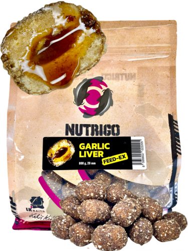 LK Baits Nutrigo FEED-EX Garlic Liver 800g, 20 mm