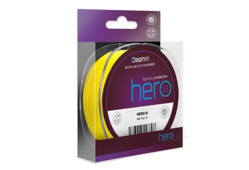 Delphin HERO 8 / fluo sárga 0,14mm 9,5kg  117m