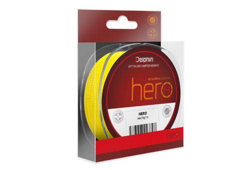 Delphin HERO 4 / fluo sárga 0,12mm 8,2kg  117m