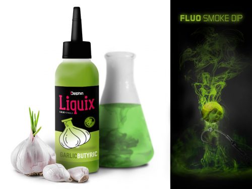 Delphin Fluo dip D SNAX LiquiX /100ml Fokhagyma-Vajsav