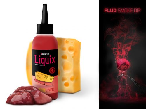 Fluo dip D SNAX LiquiX /100ml Sajt - máj