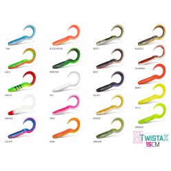 Gumihal Delphin TwistaX Eeltail UVs / 5db 15cm/MudGOLD