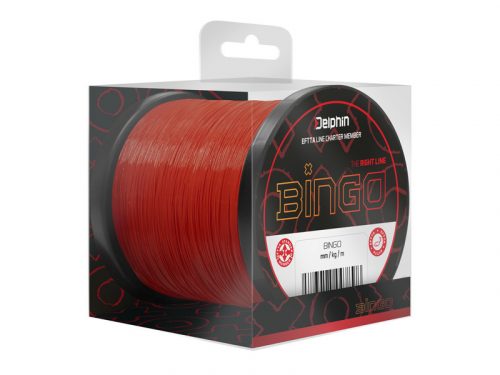 Monofil Delphin BINGO Matt / sötét vörös 0,28mm 6,5kg 300m