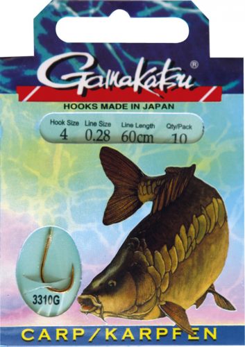 GAMAKATSU Carp előkötött 10/cs. 2 ( BKG-3310G/002)