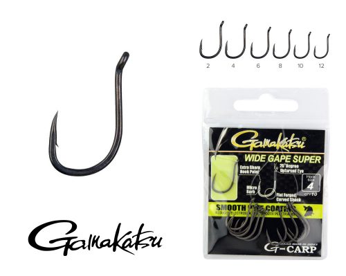 GAMAKATSU G-Carp Wide Gape Super 10/cs. 6-os