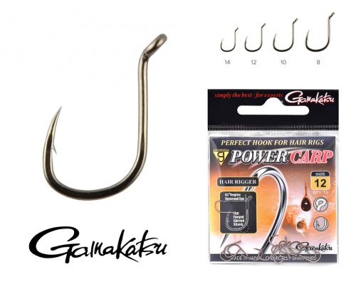 GAMAKATSU Power Carp Hair Rigger 10db/cs. 10-es