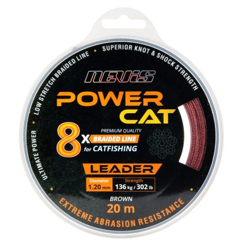 NEVIS Powercat Braid Leader X8 20m 1,00mm