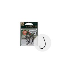   MARUTO HOROG 8714BD CARP HOOKS HC T.D.E.5° BARBED FORGED BLACK NICKEL 12