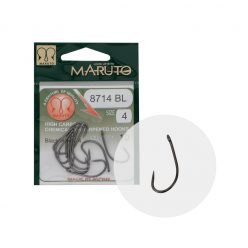   MARUTO HOROG 8714BL CARP HOOKS HC T.D.E.5° BARBLESS BLACK NICKEL 4