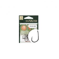   MARUTO HOROG 8346BD CARP HOOKS BARBED FORGED T.D.E.10° HC BLACK NICKEL 4