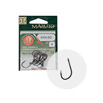 MARUTO HOROG 8356-BD CARP HOOKS BARBED FORGED STRAIGHT EYE HC BLACK NICKEL 6