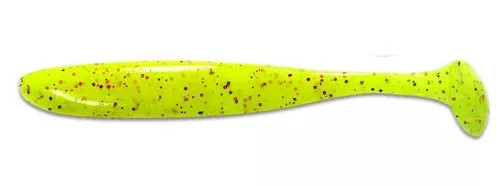 KEITECH EASY SHINER 2" 50MM/ PAL#01 - CHARTREUSE RED FLAKE GUMIHAL 12db/cs