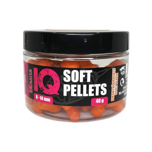 LK Baits IQ Method Feeder Soft Pellets Spicy Peach 8 - 14mm 40g