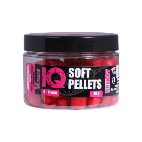 LK Baits IQ Method Feeder Soft Pellets Cherry 8 - 14mm 40g