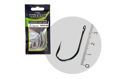 WIZARD ZANDER LIVE BAIT PRO 4/0 3DB/CSOMAG