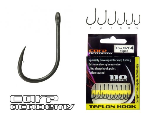 CARP ACADEMY Teflon Hook XS-2 1-es