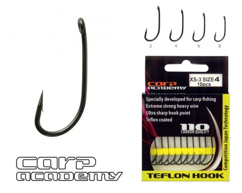 CARP ACADEMY Teflon Hook XS-3 2-es