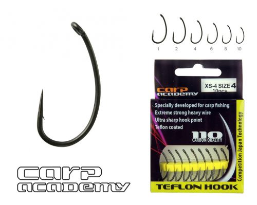 CARP ACADEMY Teflon Hook XS-4 1-es