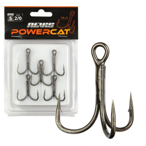 NEVIS Powercat Treble Hook 6/0 TR-21 5db