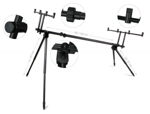 CARP ACADEMY Alcatraz Rod Pod Black