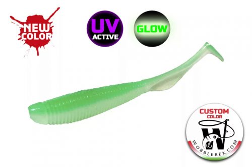 Molix RA Shad 3.0" / #625 - UV Tournament Mint Green Glow