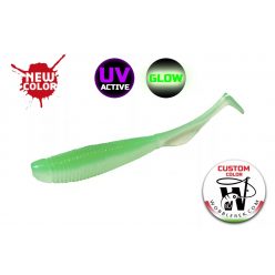   Molix RA Shad 3.8" / #625 - UV Tournament Mint Green Glow