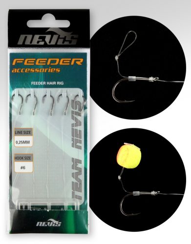 NEVIS Feeder monofil előke 6 5db/cs AKCIÓ -30%