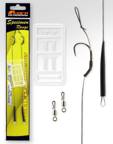 CARP ACADEMY Snowmen Rig 4-es méret 2db/cs