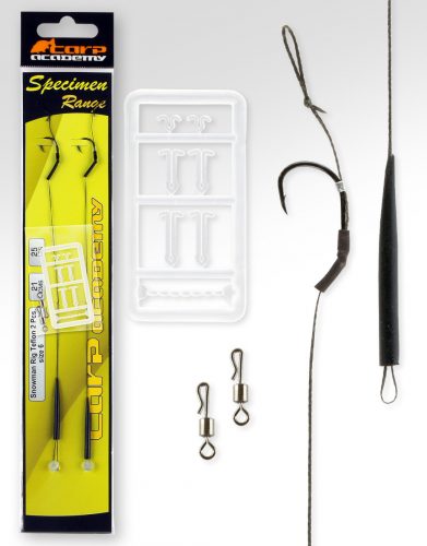 CARP ACADEMY Snowmen Rig Teflon 2-es méret 2db/cs