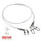 REIVA Fluorocarbon előke 2/cs 30cm/0,50mm