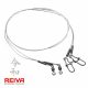 REIVA Fluorocarbon előke 2/cs 40cm/0,40mm