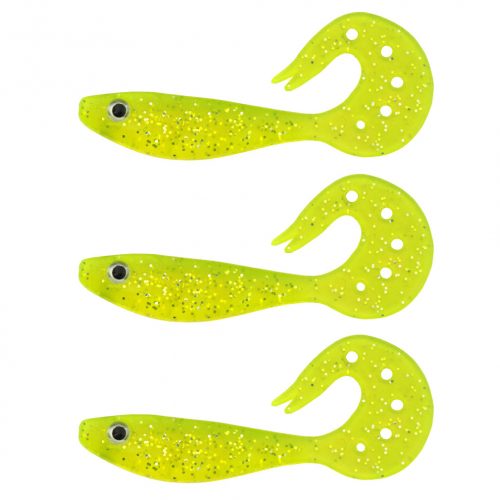 NEVIS Twister Shad Vantage 3db/cs (Flash Chartreuse)