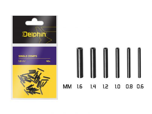 Delphin Single CRIMPS / 40db 1.0mm