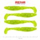 REIVA Zander Power Shad 10cm 4db/cs (Poppy Green)