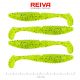 REIVA Zander Power Shad 10cm 4db/cs (Poppy Green)