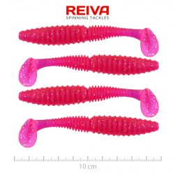 REIVA Zander Power Shad 10cm 4db/cs (Japanese Red)