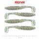 REIVA Zander Power Shad 10cm 4db/cs (Salt and Pepper)