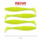 REIVA Zander Power Shad 10cm 4db/cs (Flash Lemonade)