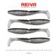 REIVA Zander Power Shad 10cm 4db/cs (Flash Bleak)