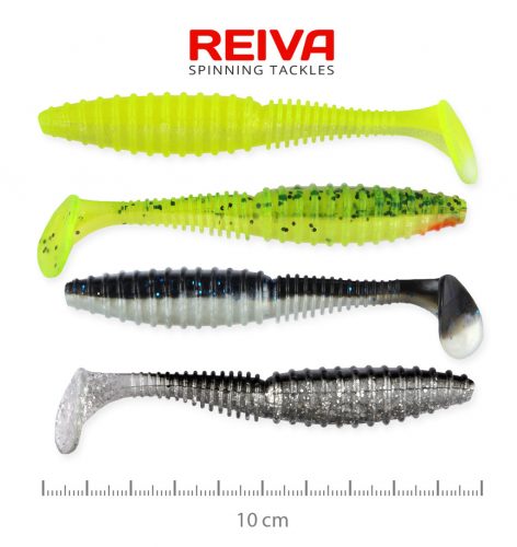 REIVA Zander Power Shad 10cm 4db/cs (4szín)