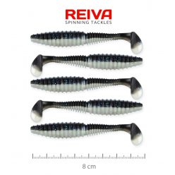 REIVA Zander Power Shad 8cm 5db/cs (Bleak)