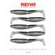 REIVA Zander Power Shad 8cm 5db/cs (Flash Bleak)