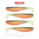 REIVA Flat Minnow shad 10cm 4db/cs (UV Roach)