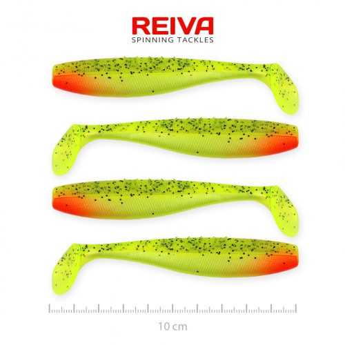 REIVA Flat Minnow shad 10cm 4db/cs (Watermelon)