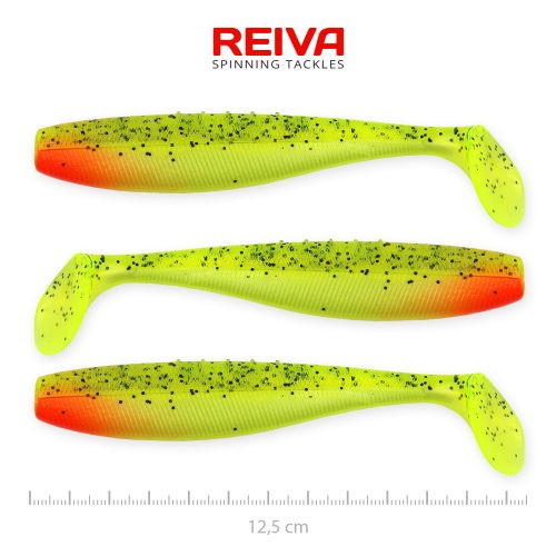 REIVA Flat Minnow shad 12,5cm 3db/cs (Watermelon)