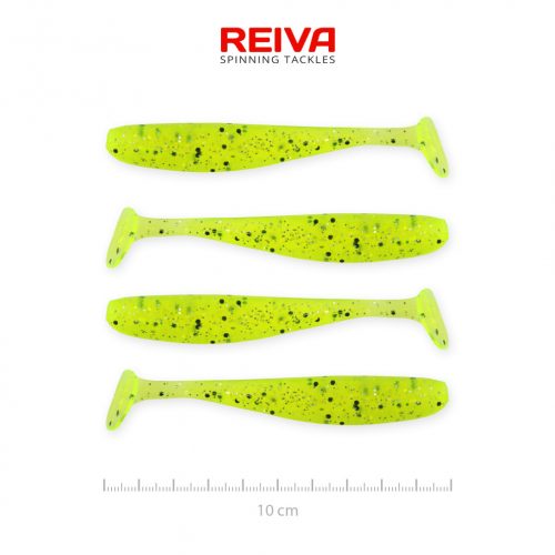 REIVA Flash Shad 10cm 4db/cs (Poppy Green)