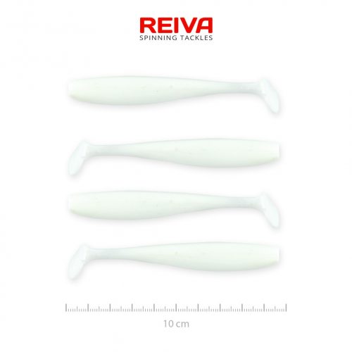 REIVA Flash Shad 10cm 4db/cs (Classic White)