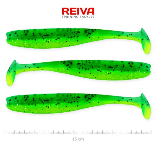 REIVA Flash Shad 15cm 3db/cs (Poison Green)