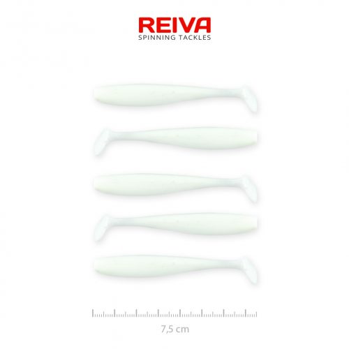 REIVA Flash Shad 7.5cm 5db/cs (Classic White)