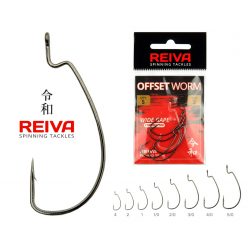 Reiva Offset horog Worm 1-es  5db/cs